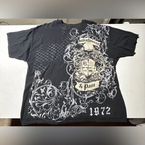 Ecko Unlimited Black and White Graphic Tee MMA